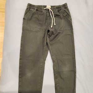 Women's PACT Storm Woven Roll Up Pant Grey Large